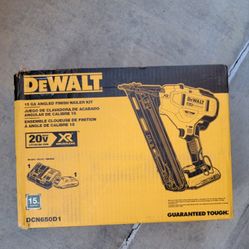 Dewalt 15 Gauge Finish Nailer Brushless Xr Kit 20v 
