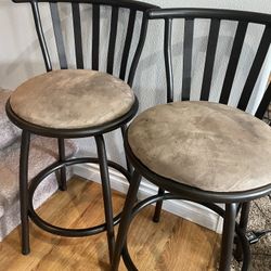 Two Stools with backs