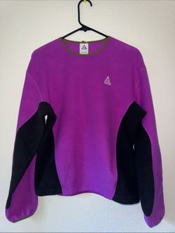 Nike ACG Wolf Tree midlayer crewneck fleece pullover top Men's size XS