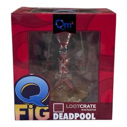 Marvel's Deadpool QMX Red Q-Fig Figure Loot Crate Exclusive