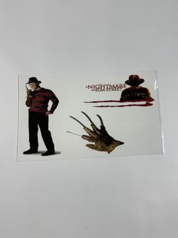 Freddy Krueger Scary UV Sticker