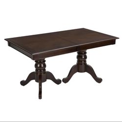 SOLID WOOD ADJUSTABLE DINING TABLE