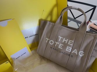 Marc Jacobs beige Canvas Tote Bag