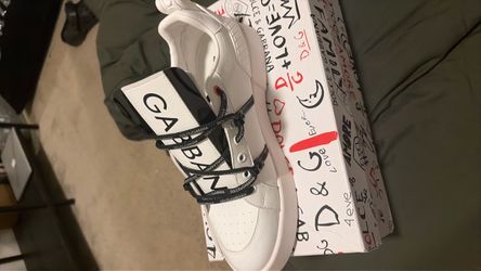 Dolce & Gabbana White Leather Sneakers