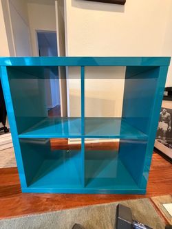 Teal Blue 4-Cube Storage Organizer