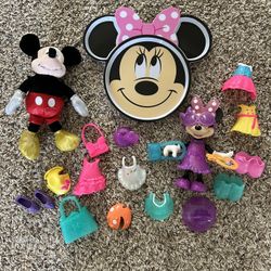Mickey And Minnie Mouse Toy Bundle For Kids