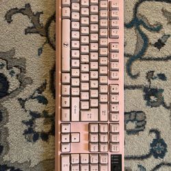 Pink Bluetooth Keyboard