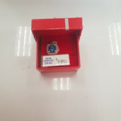 Pendant With Stones 14K 2.6G