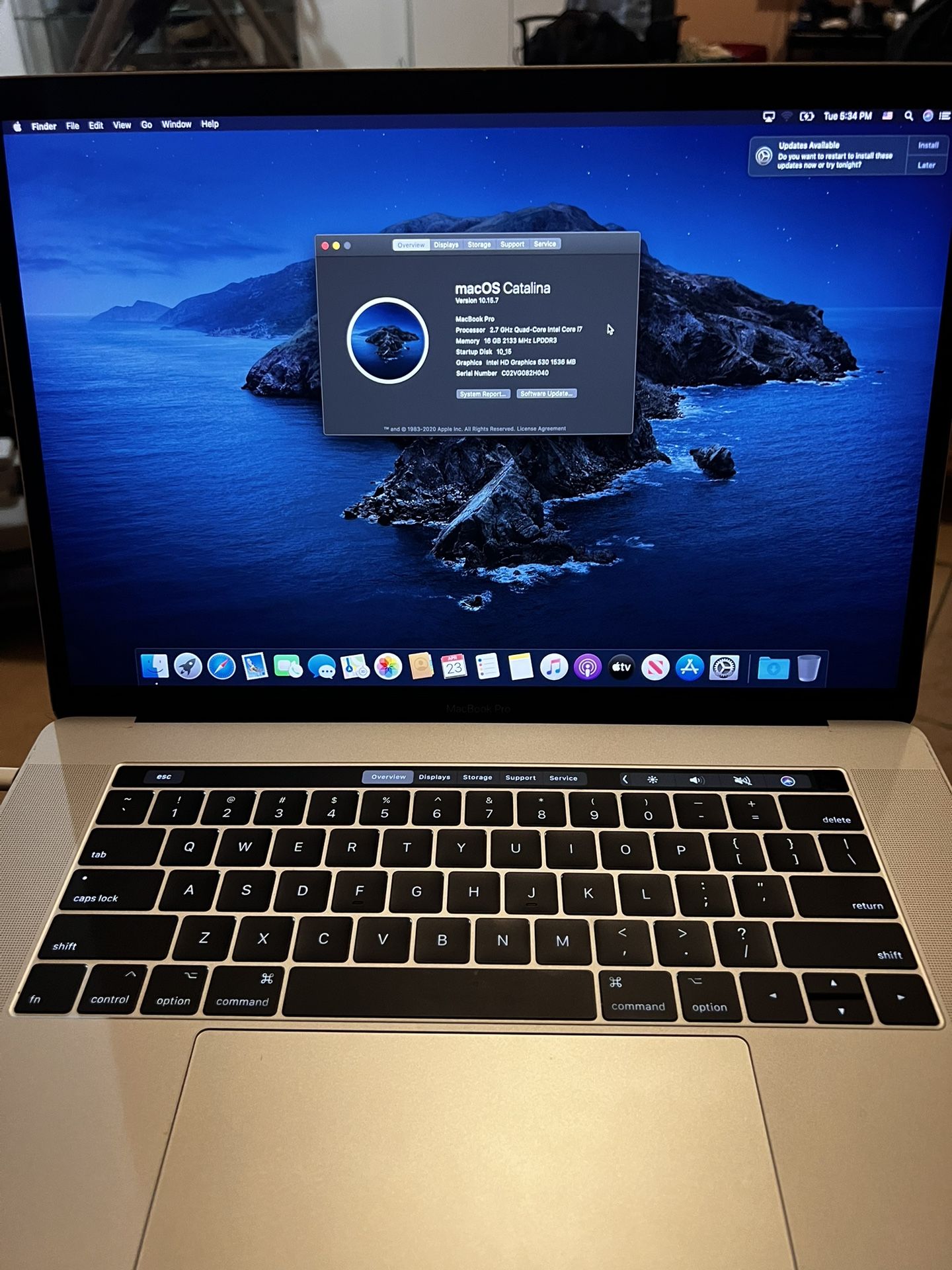 macbook pro touch bar 15 inchlike new