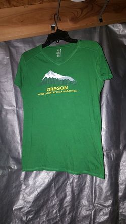 Oregon wine country / half marathon Bamboo performance technology(ladies/Large) T-shirt