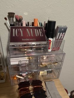 Clear Acrylic Makeup Organizer with Drawers