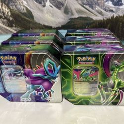 Pokémon TCG: Paradox Clash Tins- Walking Wake/Iron Leaves  - Sealed Box