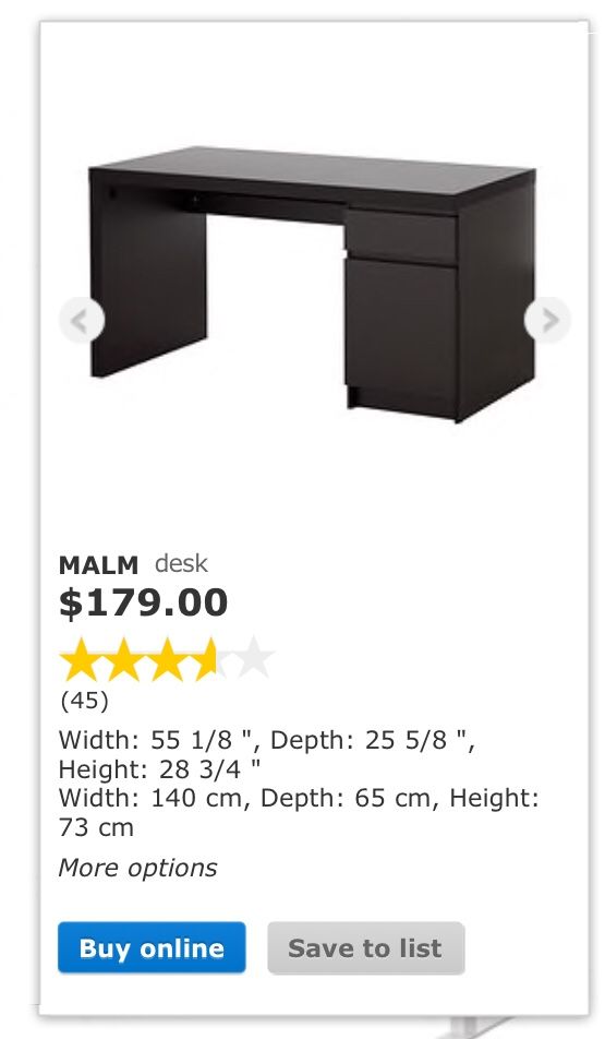 Ikea Malm Desk