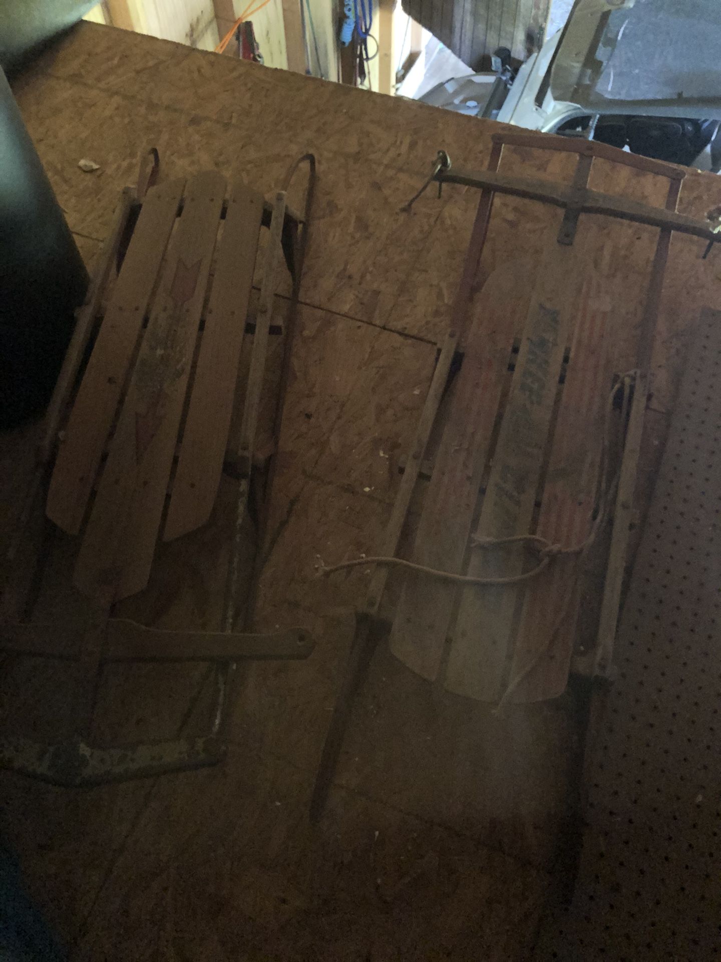 Old Fashion Snowsleds