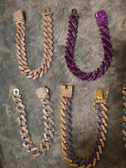 Cuban Iced Out Bracelets 
