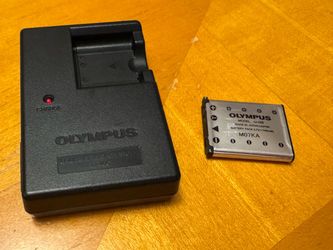 Untested Genuine Olympus LI-40C Charger & LI-42B Battery Bundle Set - OEM