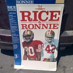 San Francisco 49ers Rice And Ronnie 1990 3D Nike Poster