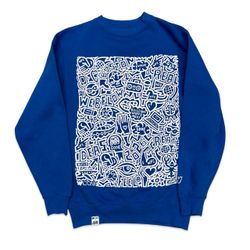 Webflow Conf WCONF Crewneck Sweatshirt Small Royal Blue