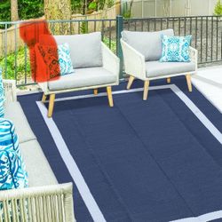 New Ogrmar 8x10 FT Reversible Mats, Outdoor Rug for Patio Clearance, Waterproof Carpet, Plastic Straw Rug for Indoor Outdoor, Floor Mat&Rug for RV Por