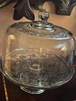Princess House Cake Stand with Glass Dome