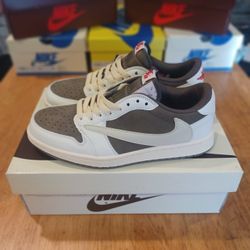 Air Jordan 1 Low Travis Scott Reverse Mocha Size 8