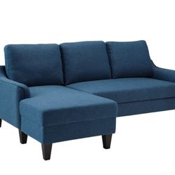 Jarreau Sofa Chaise Blue Sleeper

