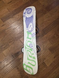 Burton Snowboard And Bindings 