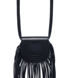 Noir Fringe Bohemian Shoulder Bag