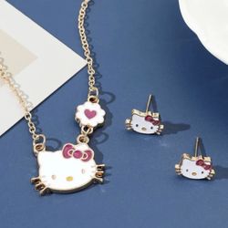 Hello Kitty Necklace Set