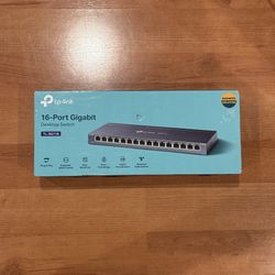 TP-Link 16-Port Gigabit Ethernet Switch – Metal Case, Fanless Silent Design