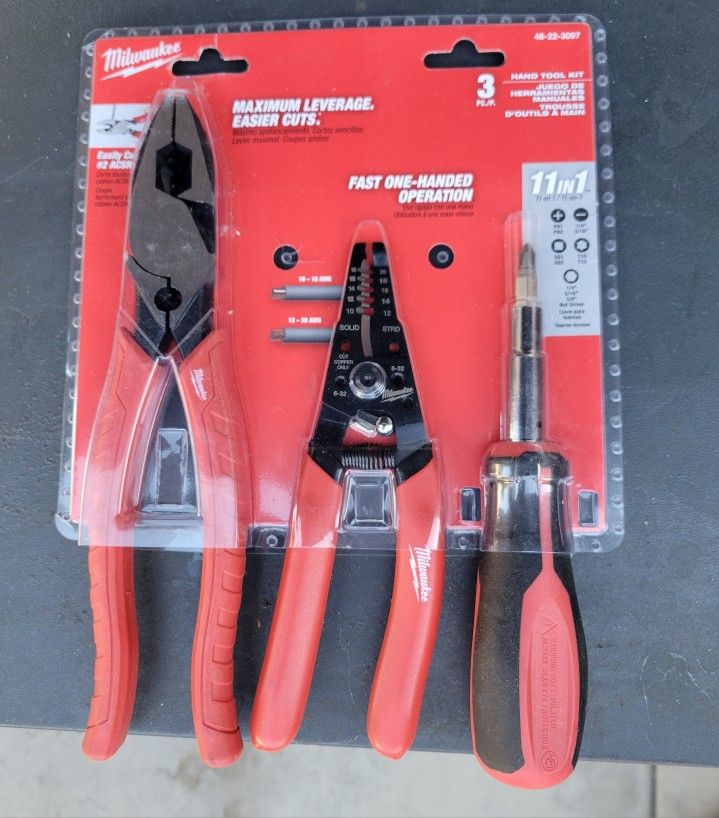 Milwaukee 3PC. Hand Tool Kit
