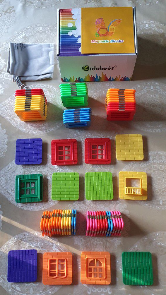 Magnetic Building Blocks Tiles For Kids 