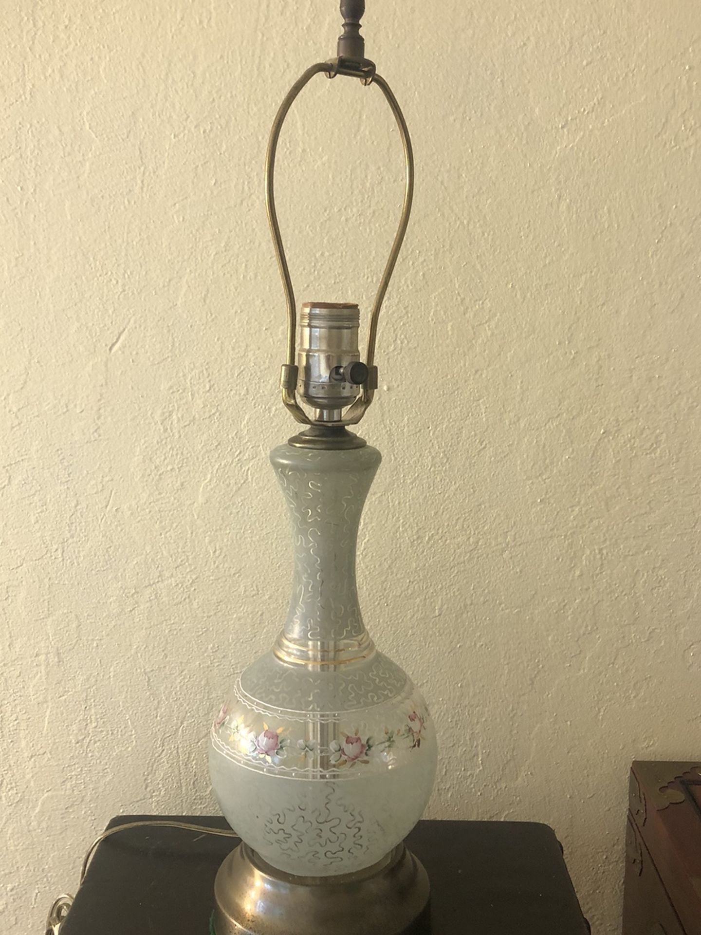 Vintage Hand painted lamp