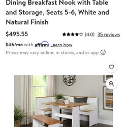 Dining Booth Table