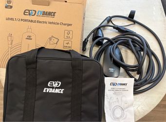 Level 1&2 EV Charger, With portable bag, instruction manuals and box