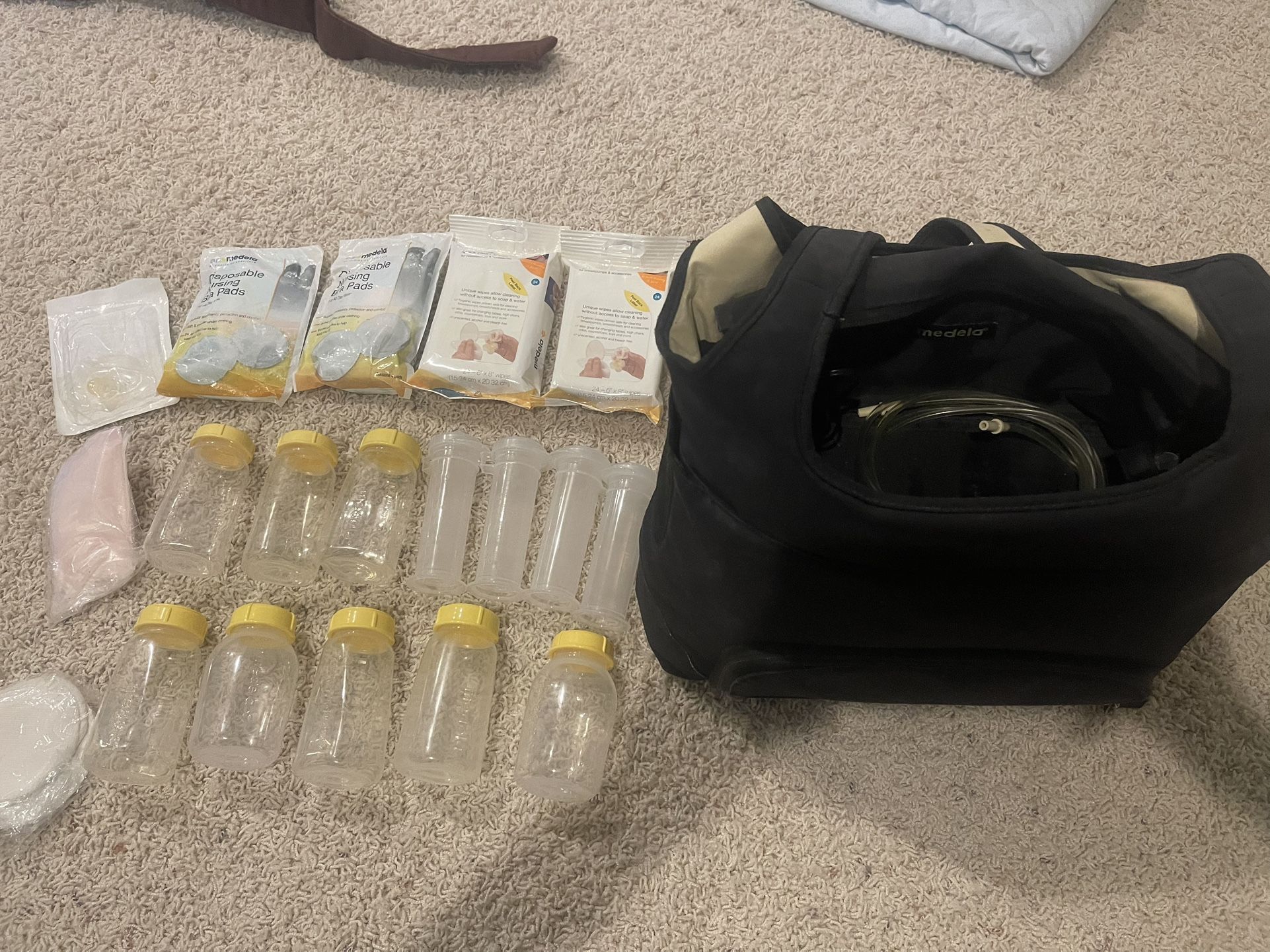 Medela Pump, Bottles And Accessories