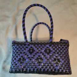 Handmade Woven Plastic Handbag