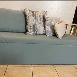 Long Sitting Bench With Storage, Cedar Wood 72 ×18  22h