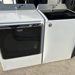 Maytag XL TopLoad washer and electric dryer.