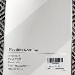 Bladeless Neck Fan with LED Display — New, Sealed