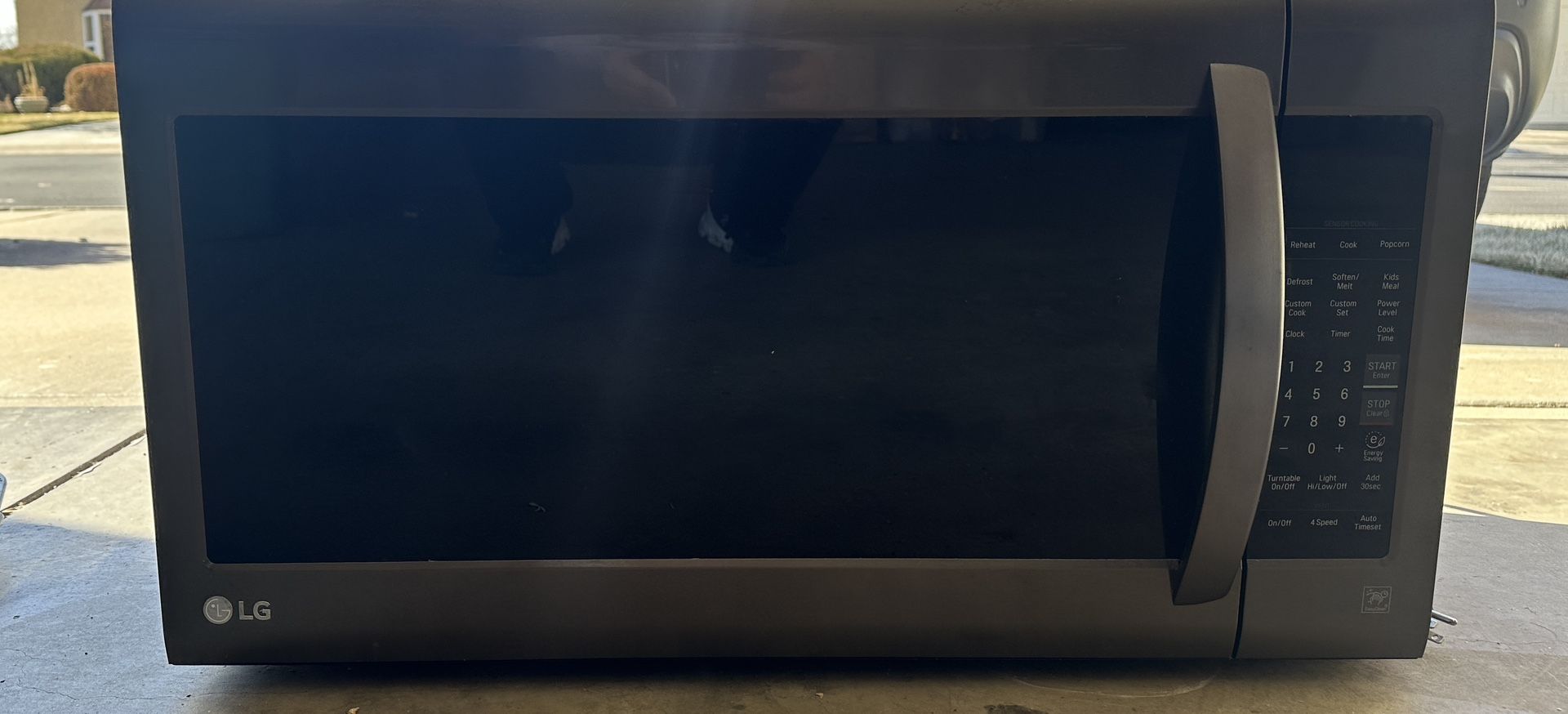 Over The Range Microwave Oven LG Black Stainless