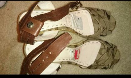 Authentic COACH ESPADRILLES Wedges