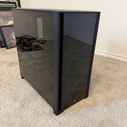 CORSAIR iCUE 4000X RGB Tempered Glass Mid-Tower ATX PC Case - 3X SP120 RGB Elite Fans - iCUE Lighting Node CORE Controller - High Airflow