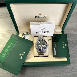 Brand New Rolex Master II Gmt Batman 2025