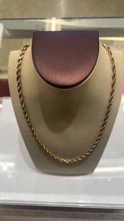 10KT: ROPE NECKLACE
