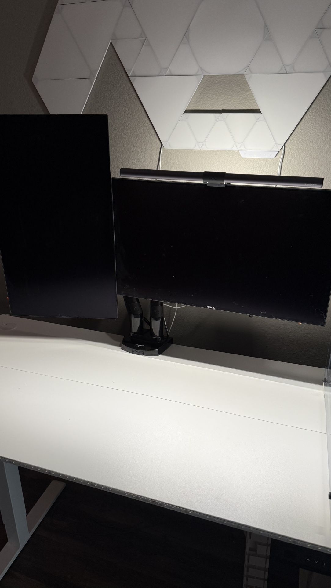 Dual AGON PRO Monitors (27”) + Arm