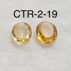 Citrine Facetted Oval Shape Semi-Precious Gemstone-CTR-2-19/STK-119
