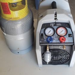 Freon Recovery Machine and Tank 