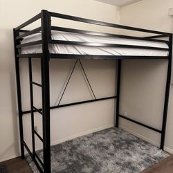 Loft Bed Frames - Black Metal 