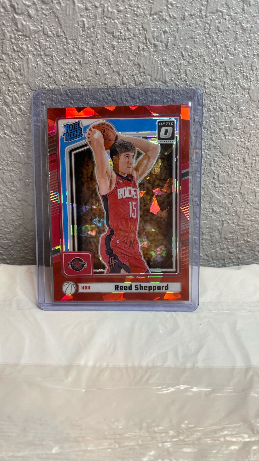 2024-25 Donruss - Optic Rated Rookies Preview Red Cracked Ice Reed Sheppard